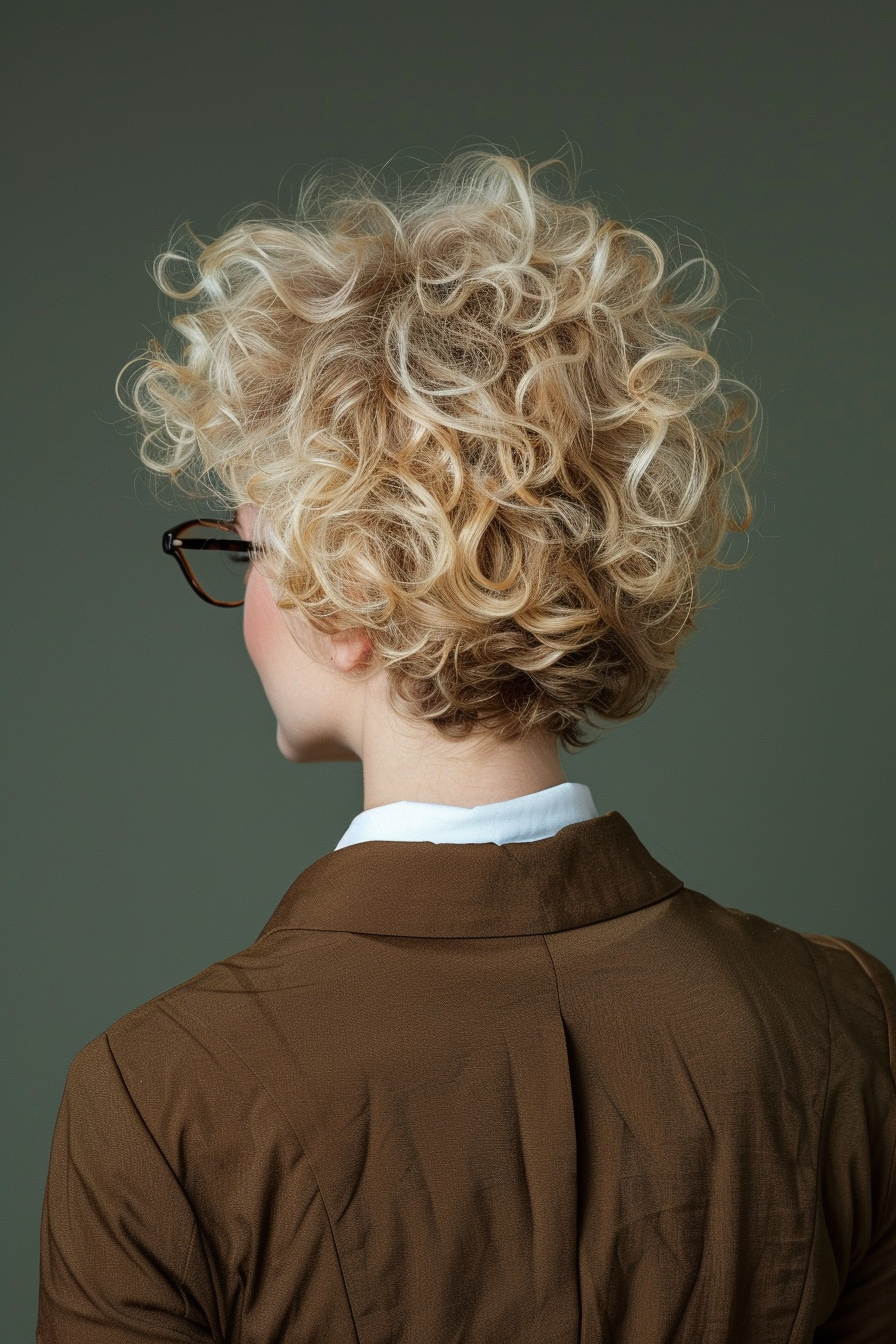 30 years old woman with a Versatile Medium Length Cut, make a photosession in a studio.